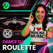 Dance DJ Roulette Microgaming game cover