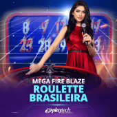 Mega Fire Blaze Roleta Brasileira Live Playtech game cover