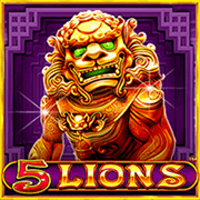 5 Lions Pragmatic Play game cover